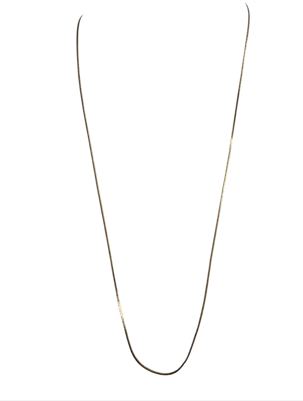 Goldtone Snake Chain Adjustable Sliding Necklace